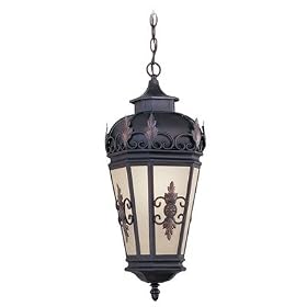 Livex 2195-07 Berkshire Outdoor Chain Hung Lantern Bronze
