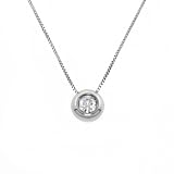 Karat Platinum .10 CT Diamond Donut Pendant