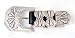 Vintage Sterling Silver Man's Ranger Buckle 4 Piece Set