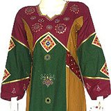 Womens Shalincraft Kaftan Dress Long Sleeve Evening Gown Red Size S (kftn775)