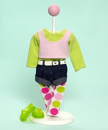 Favorite Friends Denim n Dots Outfit for 18-inch Play Doll