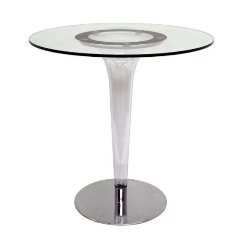 Baxton Studio Simi Modern Glass Bistro Table