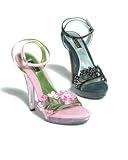 M-Lily 5 Inch Sandal With Flowers And Rhinestones, by Ellie Shoes