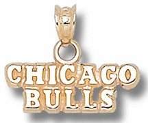 Chicago Bulls 1/4 Pendant - 10KT Gold Jewelry