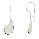 Les Poulettes Jewels - Sterling Silver Earrings and Mother of Pearl Drops