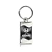 Honda Civic Gray Spun Brushed Metal Key Chain
