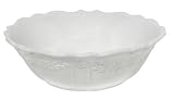 CorningWare Traditions 10-Inch Serving Bowl, Boxed, Embossed White