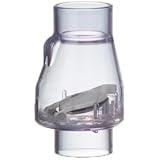 3/4" PVC Swing Flapper Check Valve (Clear, Slip)