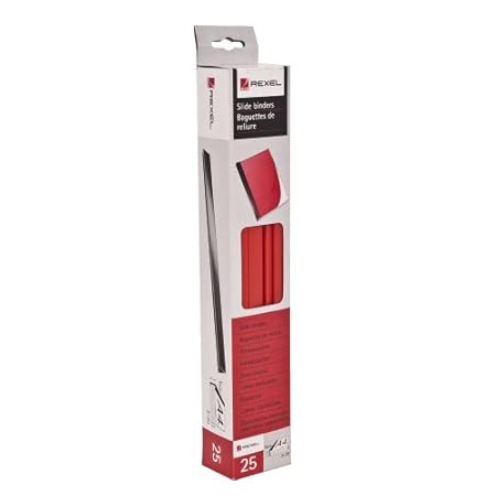 25 x Acco Red A4 Spine Slide Binders - 5mm