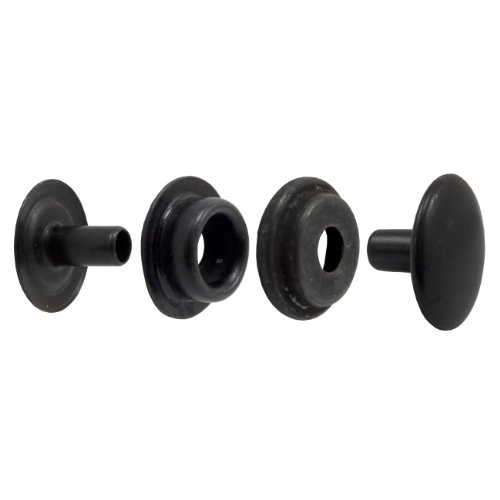 Springfield Leather Company Black Durable Dot Snaps 50 Pack