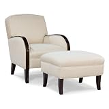 Fairfield Chair 1451-01 3183 / 1451-20 3183 Abe Transitional Lounge Chair and Ottoman Set