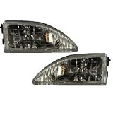 Ford Mustang Headlight With Cobra Model Headlamp Driver/Passenger Pair New