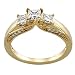 14K Yellow Gold Diamond Engagement Ring - 0.90 Ct.