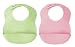 Kiddopotamus Bibbity Rinse And Roll Bib Green and Pink 2-Pack