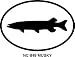 Musky Oval Bumper Sticker