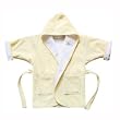 Organic Toddler Hooded Cover-Up - Natural/White - Small 2-3 Years Organic Toddler Hooded Cover-Up - Natural/White - Small 2-3 Years