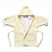 Organic Toddler Hooded Cover-Up - Natural/White - Small 2-3 Years