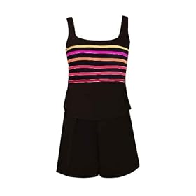 Longitude Swimwear On the Line 2-Piece Jogger Skortini Style Swimsuit RETAIL VALUE $78 by Longitude Swimsuits