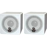 Pyle PCB3WT 3-Inch 100W Mini Cube Speaker (White)