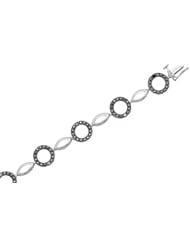 925 Sterling Silver 0.30ctw Black Diamond Bracelet