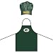 NFL Green Bay Packers Chef Hat and Apron Set