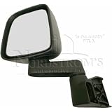03 04 05 06 JEEP WRANGLER MANUAL MIRROR BLACK LEFT 