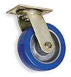 Industrial Grade 1NUY1 Swivel Caster, 4 In, 750 Lb, Polyurethane