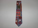 NEBRASKA CORNHUSKERS Team Logo (Collage) 100% SILK TIE