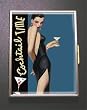 Vintage 50's Style "Cocktail Hour" Retro Cigarette/Business Card Holder