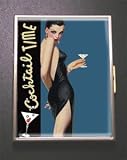 Vintage 50's Style "Cocktail Hour" Retro Cigarette/Business Card Holder