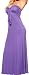 PURPLE LONG BOHO SUN VINTAGE STRAPLESS PADDED CELEBRITY TUBE SEXY MAXI DRESS