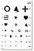 Eye Test Kindergarten Chart: EYE TEST CHART KNDRGTN FOR CAB Shows easy to distinguish objects. 20" distance. 14" x 9" Product photo may not exactly match the product offered for sale. Please refer to the product description.