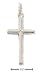 Sterling Silver Small Italian Tubular Cross Charm