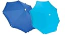 RIO Beach 6-ft Sun Blocker Beach Umbrella with SPF 100 Sun Protection STRIPES