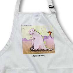 Londons Times Funny Animals Cartoons - Jurassic Pork - Aprons