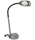 Floor Stand Magnifier Lamp-Grey & Black