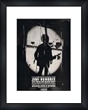 JIMI HENDRIX Live and Unreleased - Custom Framed Original Ad - Framed Music Poster/Print