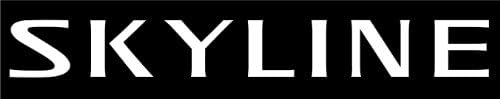 Nissan Skyline window windshield decal sticker (36" x 4", White)