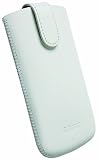 Krusell 95548 Aspero XXL Mobile Leather Pouch for iPhone 5 (fits with Case, Cover or Bumper) and Other SmartPhones with up to 4.3-inch Screen - White