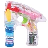 Transparent LED Bubble Gun - 1 piece [Toy]
