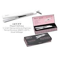 RX7 Superlite 1-1/4' Ceramic Ionic Flat Iron-Pearl White