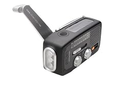Et&oacute;n FR160B Microlink Self-Powered AM/FM/NOAA Weather Radio with Flashlight, Solar Power and Cell Phone Charger (Black)
