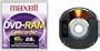 Maxell DVD-R & DVD-RAM Round Cartridges for Panasonic & Late Model Hitachi DVD Camcorders