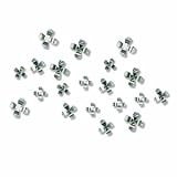 Umbra Wallflower Wall Decor Flowers in Chrome, Set of 20