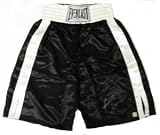 Riddick Bowe Signed Everlast Boxing Trunks