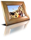 NU 8 Digital Photo Frame (Wooden) With 1 Additional Black Frame