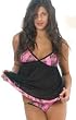 Weber's Naked North Pink Camo Baby Doll Set