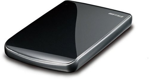 BUFFALO Stylish & Compact ポータブルハードディスク 320GB クリスタルブラック HD-PE320U2-BK