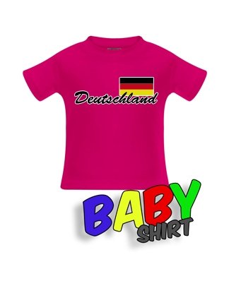 DEUTSCHLAND FAN T-SHIRT – DEUTSCHLAND FLAGGE – BABY – SORBET – T-SHIRT by Jayess-Baby Gr. 68/74