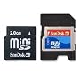2GB SanDisk MiniSD Mini Secure Digital Memory Card (SDSDM-2048, Bulk)